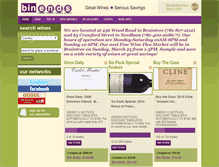 Tablet Screenshot of binendswine.com